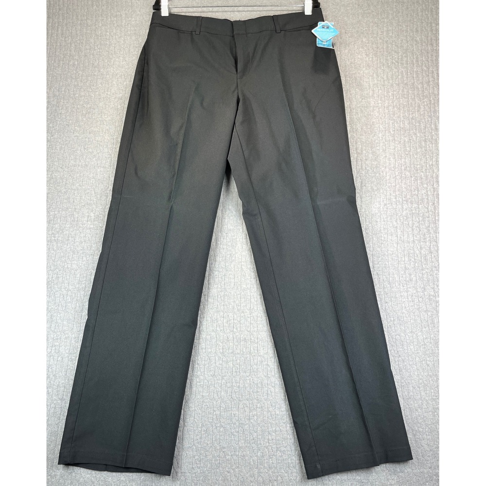 New Dockers Metro Pant Stretch Individual Fit Women 14M/32X31 1/2 Black